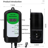 Heat Mat Thermostat 1000W Temperature Controller 5℃-42℃ for Hydroponic Plants Seed Germination Reptiles Pet Supplies Heat Mat