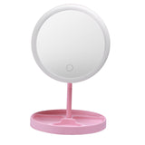 USB Charging Three Variable LED Light Color Hair Desktop Makeup Mirror Folded Belt Is Lamp Table