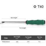 1PC Torx T15 T20 T25 T27 T30 T40 Screwdriver With Hole Magnetic Screw Driver Home Phone Repair Hand Tools