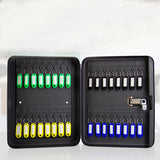 Security Lockable Metal Organizer Home Resettable Code Wall Mounted Office Indoor Outdoor Key Safe Box Password Combination Lock