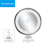 Makeup Vanity Mirror With 10X Lights LED Lighted Portable Hand Cosmetic Magnification Light up Mirrors