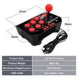 4-in-1 USB Wired Controller Game Joystick Retro Arcade Station for Nintendo N-Switch/PS3/PC/Android Games Console Rocker Gamepad