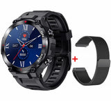K37 Men Smart Watch GPS Navigation Sport Fitness Tracker 480mAh Big Battery Heart Rate Monitor IP68 Waterproof Smartwatch