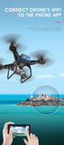 KY606D Folding Drone Aerial Photography 4K Pixel Camera Quadcopter Air Pressure Fixed Height Black White Helicopter Toy