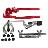 12Pcs/Set CT-2030+CT-369 Copper Brake Fuel Pipe Repair Flaring Expander Multi-Function Cars Pipe Flaring Clamp Kits