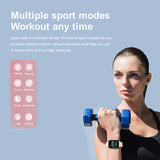 New KW76 Smart Watch 1.75inch Full Screen IP68 Waterproof Men Women Watch Heart Rate DIY Face Fitness Watches For Android IO