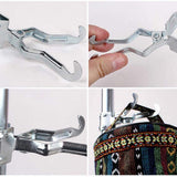 Multi-Functional Clamp On Lantern Hanger Clip Holder Light Lamp Hanging Hook For Tent Pole Hook Outdoor Camping Hiking Equipment