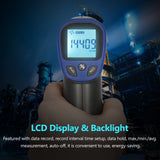 Digital Tachometer Laser Tachometer RPM Meter Speedmeter (2.5-99999RPM Measuring Range) with Backlit LCD for Motor Machine Lathe