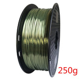 1.75mm 3D Printer Filament PLA Silk Texture 0.25Kg 250g Shine Silky 3D Pen Printing Filaments Rich Luster Printing Materials