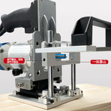 2 In 1 Slotted Bracket Invisible Fasteners Wardrobe Cupboard Panel Punch Locator Milling Slotting Guide for Trimming Machine