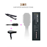 3 in 1 Rotating Hair Dryer Brush Electric Multifunctional Hot Hair Brush Hair Curler Hair Straightener Women Hair Blower Brush