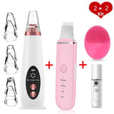 Electric Blackhead Remover Vacuum Face Ance Pore Cleaner Ultrasonic Skin Scrubber Pimple Black Head Suction Facial Washing Brush