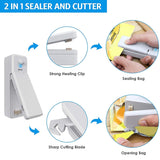 Hot TOD-2 Pack Rechargeable Mini Bag Sealer, Handheld Heat Sealer, Food Storage Snack Fresh Mini Portable Vacuum Sealer Machin