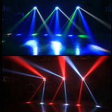 LED 8x10W RGBW Beam Spider Moving Head Lighting Professional  Disco Light DJ Laser For Party Wedding Nightclub Mini Stage Lights