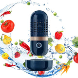 Fruit And Vegetable Cleaner, Portable Capsule Shape Fruit Vegetable Washing Machine, USB Fruit Cleaner Machine