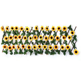 Greenhouse Garden Screening Artificial Flower Leaves Fence Backyard Balconies Trellis Privacy Screen Home Easy Install Indoor