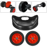 1Set Bilateral Wheel For Electric Grass Trimmer Auxiliary Tool Disassembled Lawn Mower Wheels Garden Grass Trimmer Parts