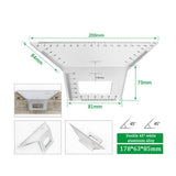 Multifunctional Square 45/90 Degree Gauge Angle Ruler Measuring Woodworking Tool
