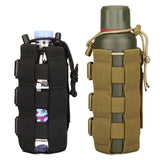 Tactical Molle Water Bottle Pouch Bag Military Outdoor Travel Hiking Drawstring Water Bottle Holder Kettle Carrier Bag FY GW
