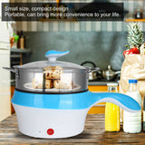 1.8L Multifunction Electric Cooker Low Power Non Stick Mini Hot Pot with Food Steamer 220V Kitchen Cooking Tools