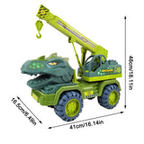 Trucks Friction Powered Cars Dinosaurs Car Truck Transporter Toy Car Set With Dino Animal Model Transport Carrier Truck Dino