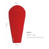 AEGISMAX MMT8 Ultralight Thermolite Sleeping Bag Liner Outdoor Camping Hiking Tourist Thermal Sleeping Bag Pad Single Adult