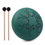 New 8-inch 8-Tone Steel Tongue Drum F Key Percussion Drum Instrument Hand Pan Drum with Drum Mallets Carry Bag Music Book