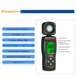 AS803 Handheld Digital Lux Meter Luminance Tester Light Meter 1-200000 Lux Tools Photometer Spectrometer Actinometer