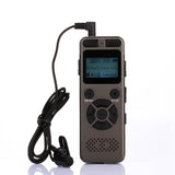 16GB Voice Recorder USB Business Portable Digital Audio Recorder with MP3 Player Support Multi-Language Tf Card