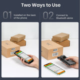 Eyoyo EY-024 Phone Back Clip Bluetooth Scanner Portable Barcode Reader Data Matrix Code 1D CMOS QR PDF417 Android Laser Scanner