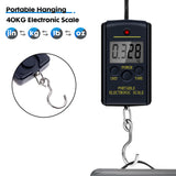 Portable 40kg/10g Digital Hanging Scale Electronic Luggage Scales Fishing Luggage Travel Mini Hook Weighing Scales Weight Tool