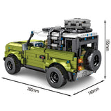 City High-Tech Off-Road Vehicle Defender Model Assemblage Building Blocks Creativity MOC SUV Brick Toys For Boys Birthday Gifts