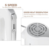 500W Food Mixers With Dough Hooks 5 Speeds Cream Mixer Handheld Food Blender Household Egg Beater Baking Whipping Cream Machine
