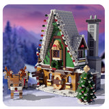 1452PCS Merry Christmas Elf Club House Set Bricks With Santa Claus Dolls Figures Model Building Block Children Kids Toys Gifts