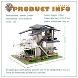 CUTEBEE DIY Dollhouse Wooden Doll Houses Miniature Doll House Furniture Kit Casa Music Led Toys for Children Birthday Gift A81
