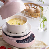 220V Ceramic Mini Electric Egg Cooker Household Non-Stick Multifunction Frying Pan Multi Cooker Steaming Machine