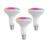 3PCS 9W WiFi Smart LED Light Bulb Dimmable Lamp,E27 RGB C+W ,Smart Life Tuya App Remote Control Work with Alexa Echo Google Home