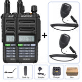 2PCS Baofeng UV-9R PRO IP68 Waterproof Walkie Talkie Dual Band UHF/VHF Ham Two Way Radio Upgraded Of UV9R plus with Speaker Mic