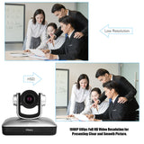 Aibecy HD Video Conference Cam Camera Full HD 1080P Auto Focus 10X Optical Zoom with 2.0 USB Web Cable Remote Control
