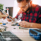 QUICKO 150~450℃ 72W Portable Temperature Adjustable Mini Electric Soldering Iron With OLED Digital Display Transparent Cover