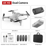 HKNA New S608 GPS Drone 6K Dual HD Camera Professional Aerial Photography Brushless Motor Foldable Quadcopter RC Distance 3000M