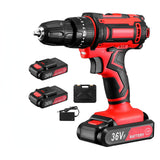 36V 12V Impact Cordless Drill Power Tools Wireless Drills Rechargeable Drill Set for Electric Screwdriver Battery Driller Tool
