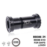 Bicycle Parts BB386 CERAMIC 24 EVO Threaded Lock Press Fit Bottom Bracket For 386 Frame to 24mm Crankset Quality Center Adapter