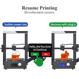 Magic 3D Printer Aluminium Frame Diy Kit Large Print Size 220x220x250mm Printing Model Fast shipping EU Russia Warehouse