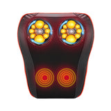 Electric Heating Massage Pillow Shiatsu Neck Cervical For Shoulder Back Massager Car Pillow Vibrating Kneading massageador