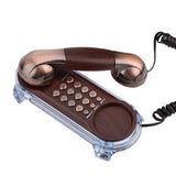 Antique Retro Telephone Desktop Fixed Wired Phones Wall Mounted Telephone Mini Phone Landline Phone for Home Office Hotel