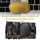 BTC Mining Motherboard X79 H61 5X PCI-E 8X Support 3060 3070 3080 GPU with E5 2630 RECC 4GB DDR3 Memory 120G SSD