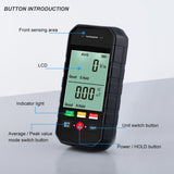 ET925 Big Screen Electromagnetic Radiation Detector Level Assessment Sound Light Alarm Electric Magnetic Field EMF Dosimeter