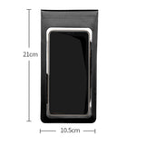 Bicycle Mobile Phone Bag Handlebar-Waterproof Bicycle Mobile Phone Front Frame Installation Bag with Contact Screen