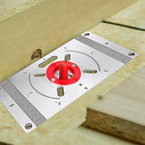 235x120x8mm Trimming Machine Flip Board Universal Router Table Insert Aluminum Alloy Plate Multifunctional Woodworking Benches
